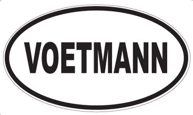 VOETMANN - Oval Sticker