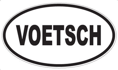 VOETSCH - Oval Sticker