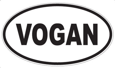 VOGAN - Oval Sticker