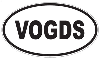 VOGDS - Oval Sticker