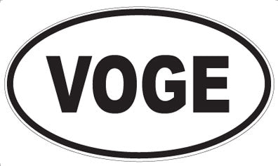 VOGE - Oval Sticker