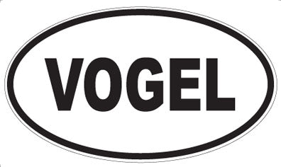 VOGEL - Oval Sticker