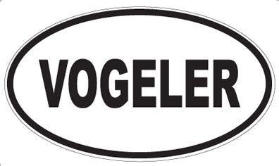 VOGELER - Oval Sticker