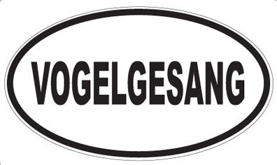 VOGELGESANG - Oval Sticker