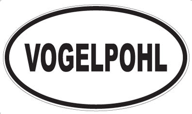 VOGELPOHL - Oval Sticker