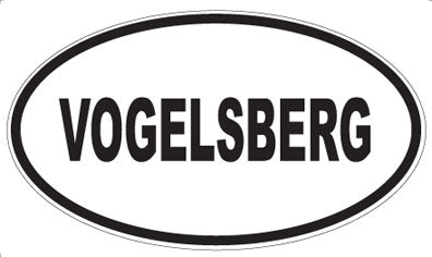 VOGELSBERG - Oval Sticker