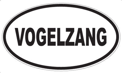 VOGELZANG - Oval Sticker