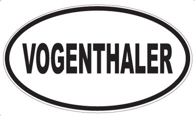 VOGENTHALER - Oval Sticker
