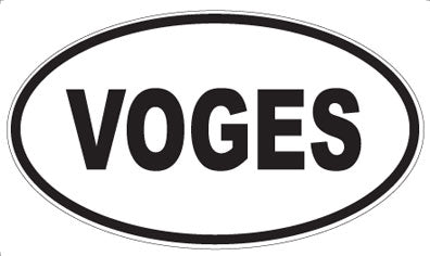 VOGES - Oval Sticker