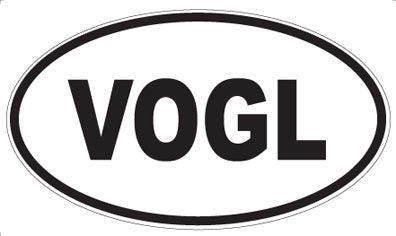 VOGL - Oval Sticker