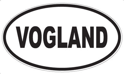 VOGLAND - Oval Sticker