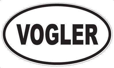 VOGLER - Oval Sticker