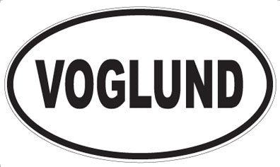 VOGLUND - Oval Sticker