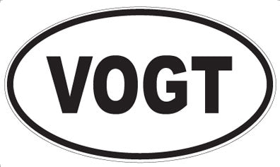VOGT - Oval Sticker