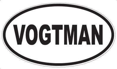 VOGTMAN - Oval Sticker