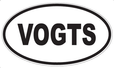VOGTS - Oval Sticker