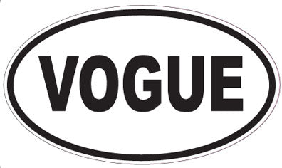 VOGUE - Oval Sticker