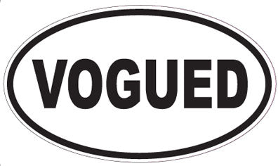 VOGUED - Oval Sticker