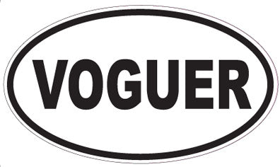 VOGUER - Oval Sticker