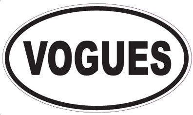 VOGUES - Oval Sticker