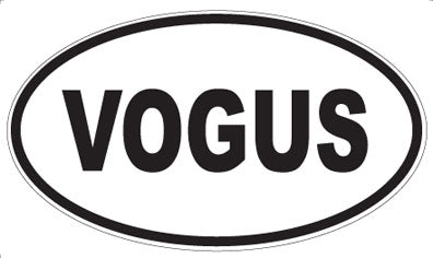 VOGUS - Oval Sticker