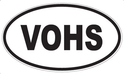 VOHS - Oval Sticker