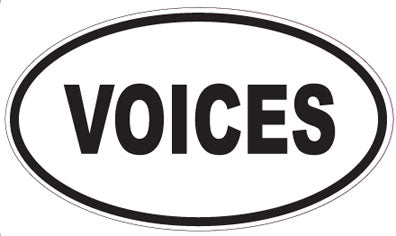 VOICES - Oval Sticker