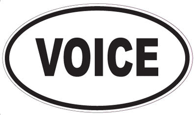 VOICE - Oval Magnet