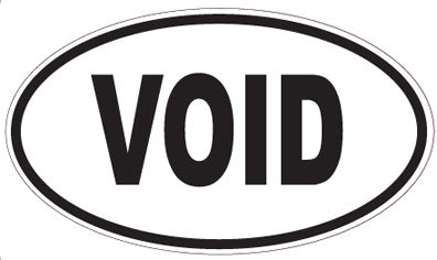 VOID - Oval Sticker