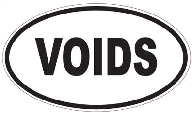 VOIDS - Oval Magnet