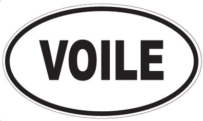 VOILE - Oval Sticker