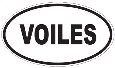 VOILES - Oval Sticker