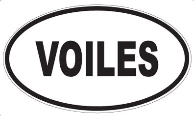 VOILES - Oval Magnet