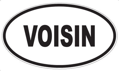VOISIN - Oval Sticker