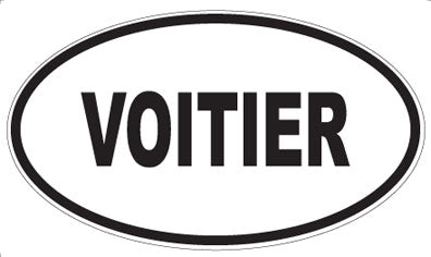 VOITIER - Oval Sticker