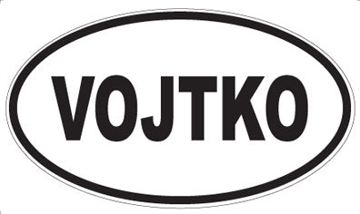 VOJTKO - Oval Sticker