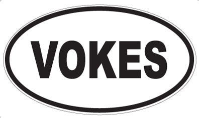 VOKES - Oval Sticker