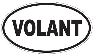 VOLANT - Oval Sticker