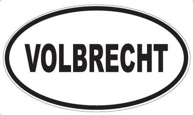 VOLBRECHT - Oval Sticker