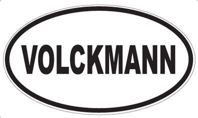 VOLCKMANN - Oval Sticker
