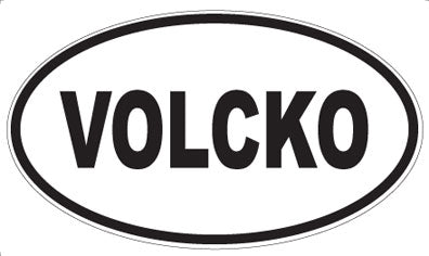 VOLCKO - Oval Sticker