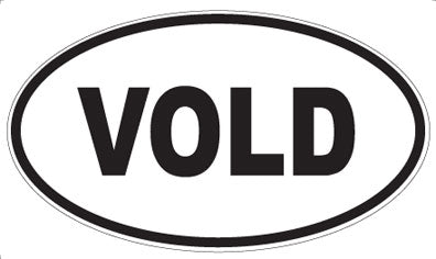 VOLD - Oval Sticker