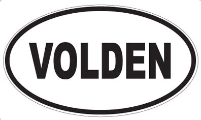 VOLDEN - Oval Sticker