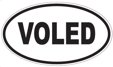 VOLED - Oval Sticker