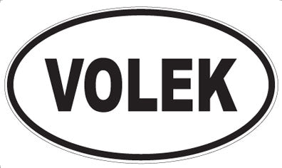 VOLEK - Oval Sticker
