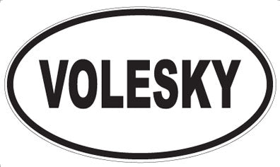 VOLESKY - Oval Sticker