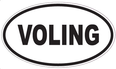 VOLING - Oval Sticker