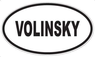 VOLINSKY - Oval Sticker