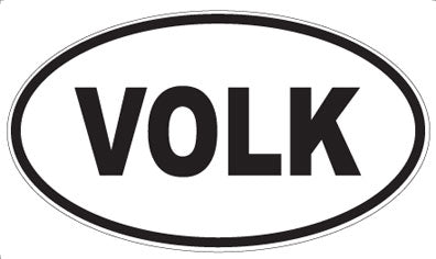 VOLK - Oval Sticker