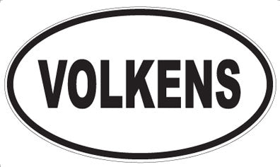 VOLKENS - Oval Sticker